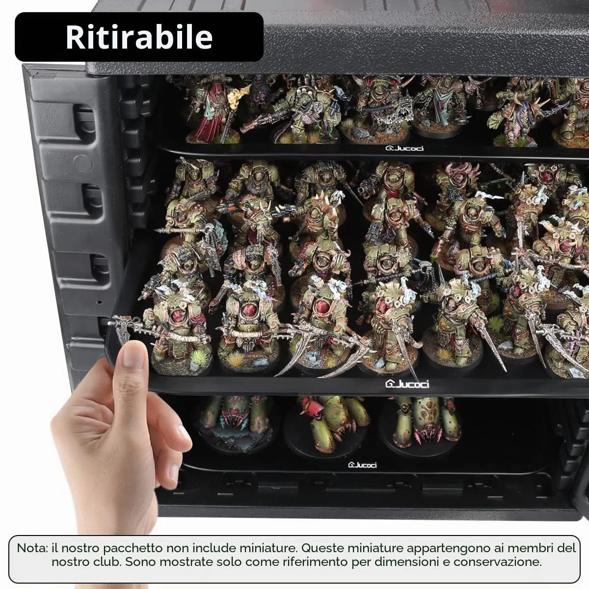 Jucoci Custodia per miniature Custodia per il trasporto di miniature (formato grande)