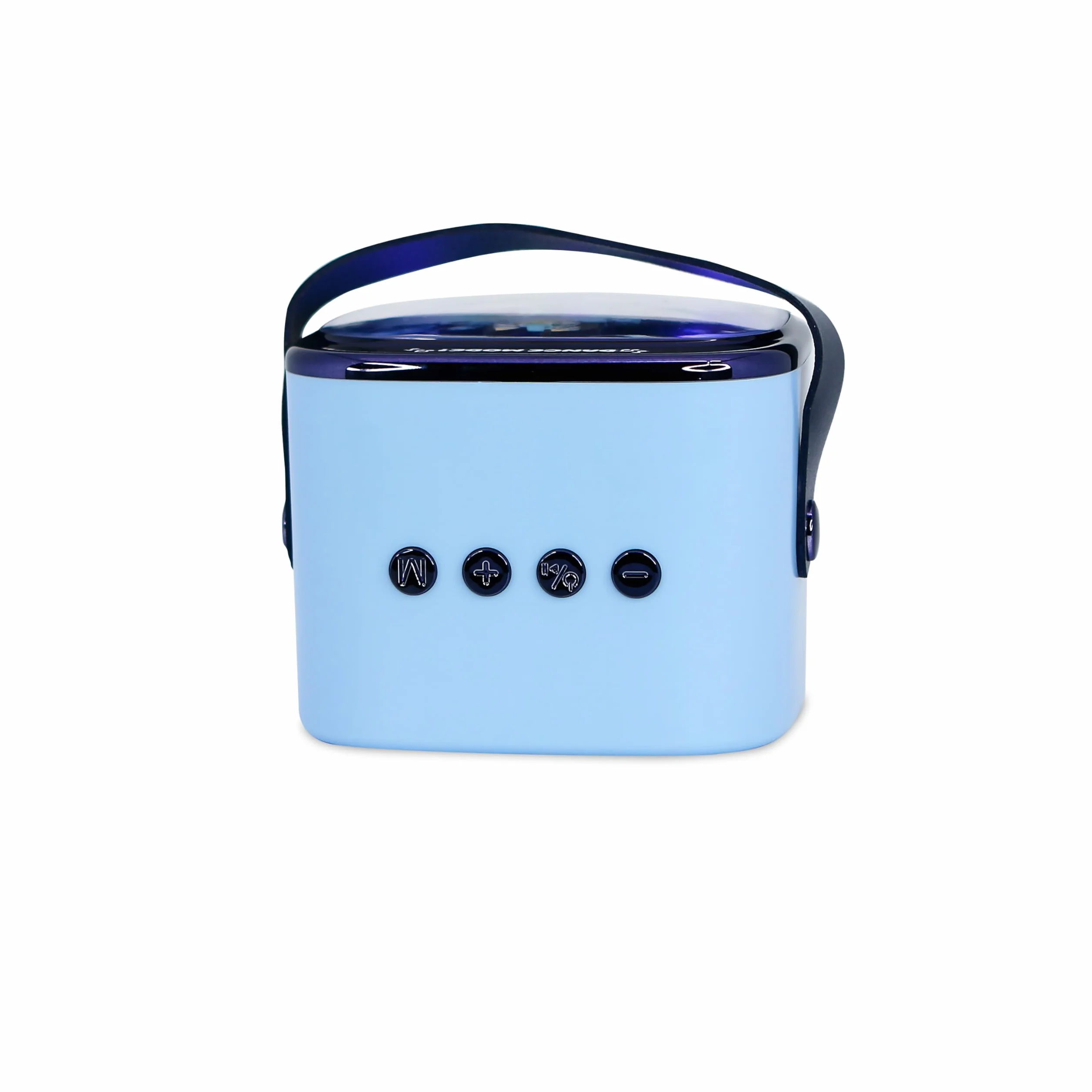 Bluey - Mini altoparlante per karaoke a LED, wireless, con microfono Bluetooth, colore blu, luci che cambiano colore