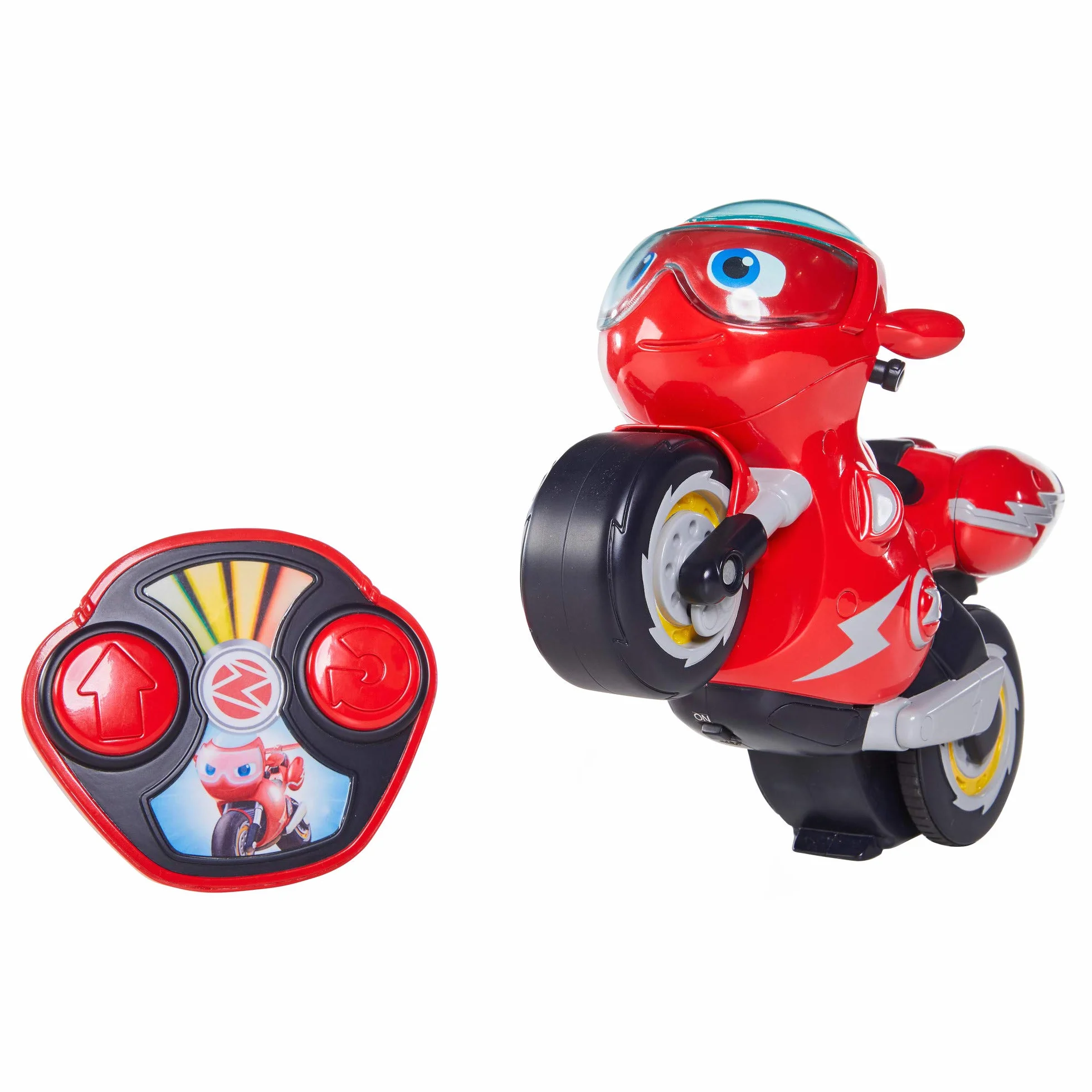 RC Turbo Trick Ricky, la moto acrobatica con telecomando fa ruote e sbalorditivi a 360 gradi, Ricky Zoom offre avventure perfette per i bambini in età prescolare e gli appassionati della serie!