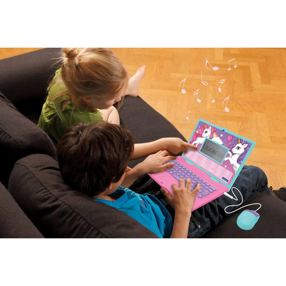 Lexibook, Unicorno, laptop educativo con 164 attività, inglese/tedesco, JC598UNIi3