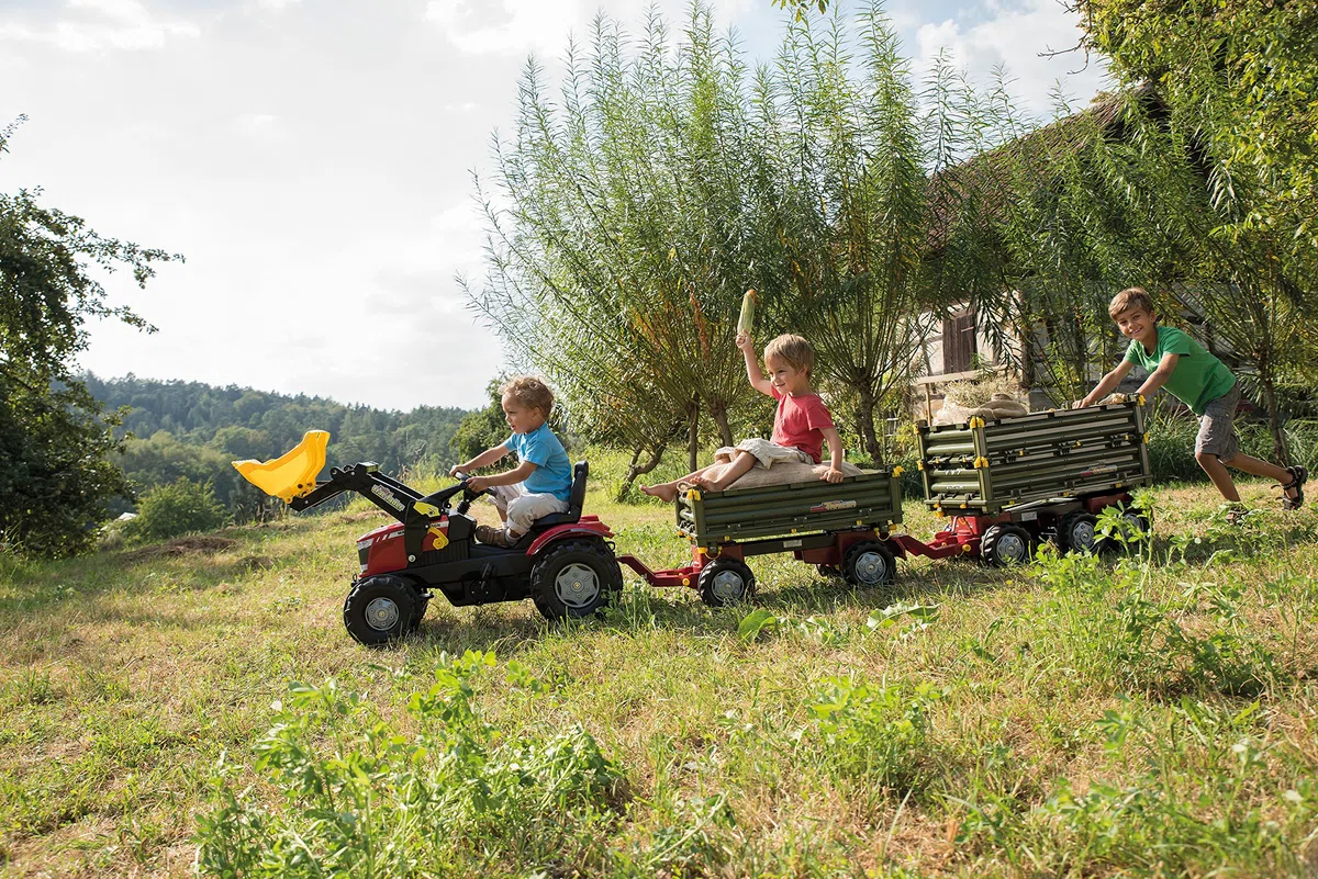 Rolly Toys 125005 - Veicolo a Pedali Multitrailer, 2 Pezzi Assortiti