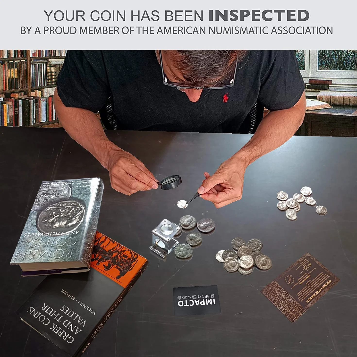 IMPACTO COLECCIONABLES | Autentica Moneta Antica di Roma | Denario d’Argento dell’Impero Romano, la Moneta Che Forgiò Un Impero | Include Certificato di Autenticità