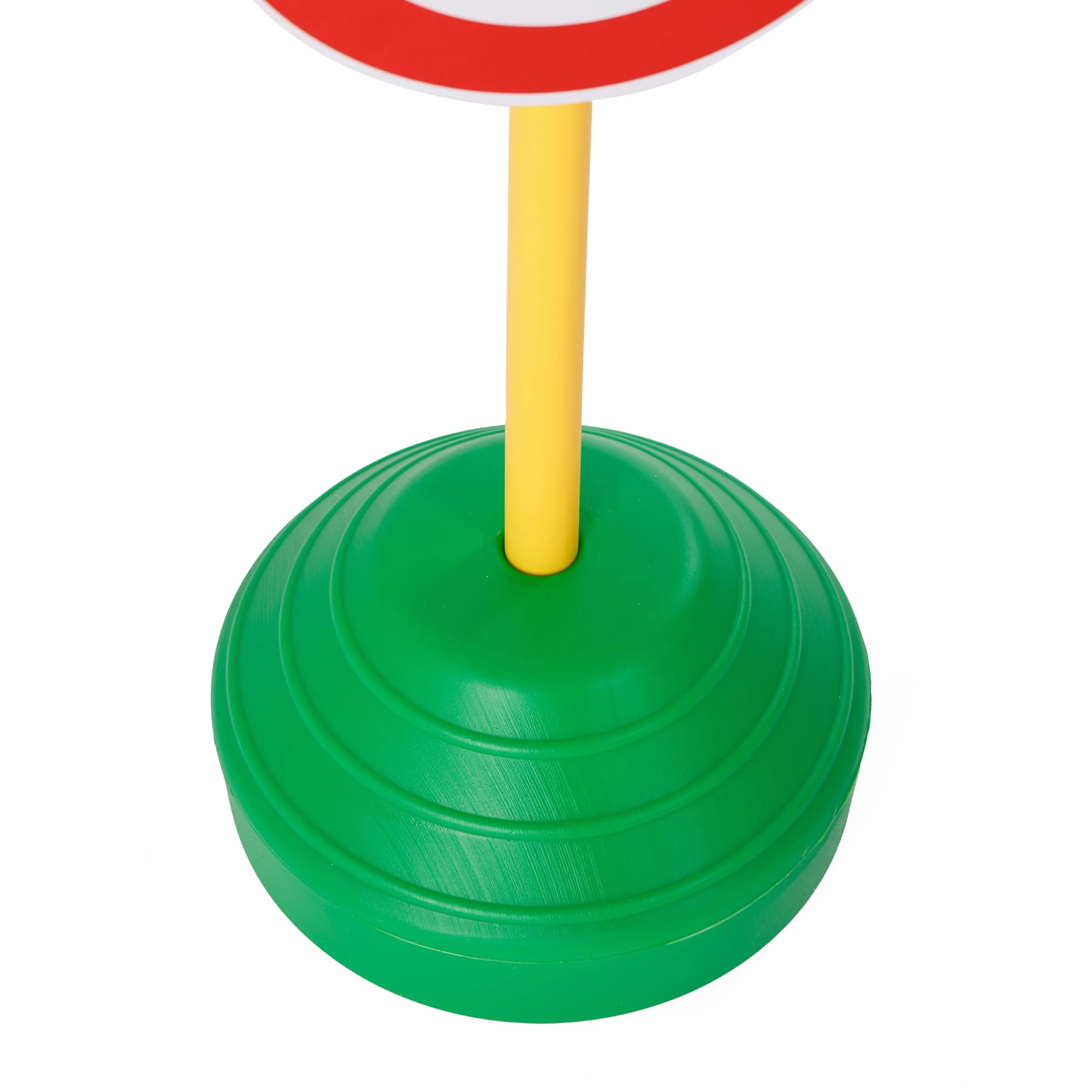 Set di 12 Segnali Stradali Educativi con Base d’Appoggio, in Plastica Durevole, Multicolore, Modello A 033, Ideali per Apprendimento della Sicurezza Stradale, per Bambini, Uso Interno ed Esterno