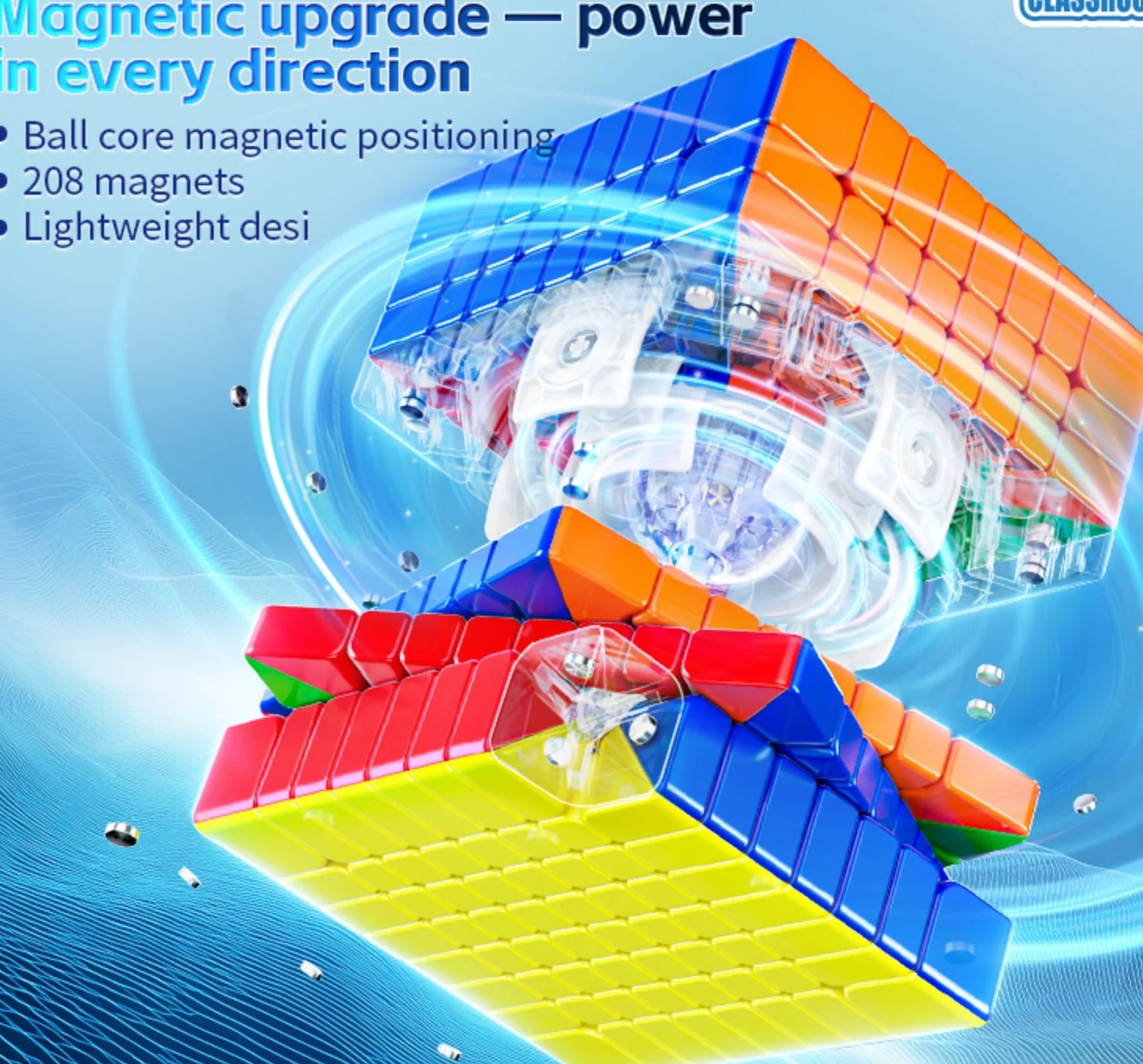 Moyu Meilong 8 x 8 Speed Cube 70 mm Toys for Kids Stickerless MoFang JiaoShi Magic Puzzle Cube