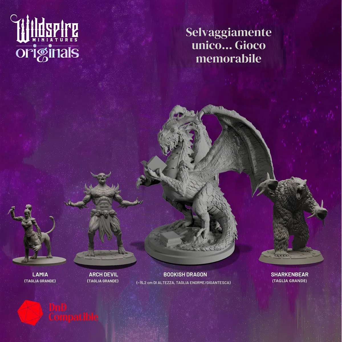 Wildspire Fantasia miniature w/enorme drago per DND mostri 28mm Bulk Dungeons & Dragons Minis figure Starter Set Pathfinder