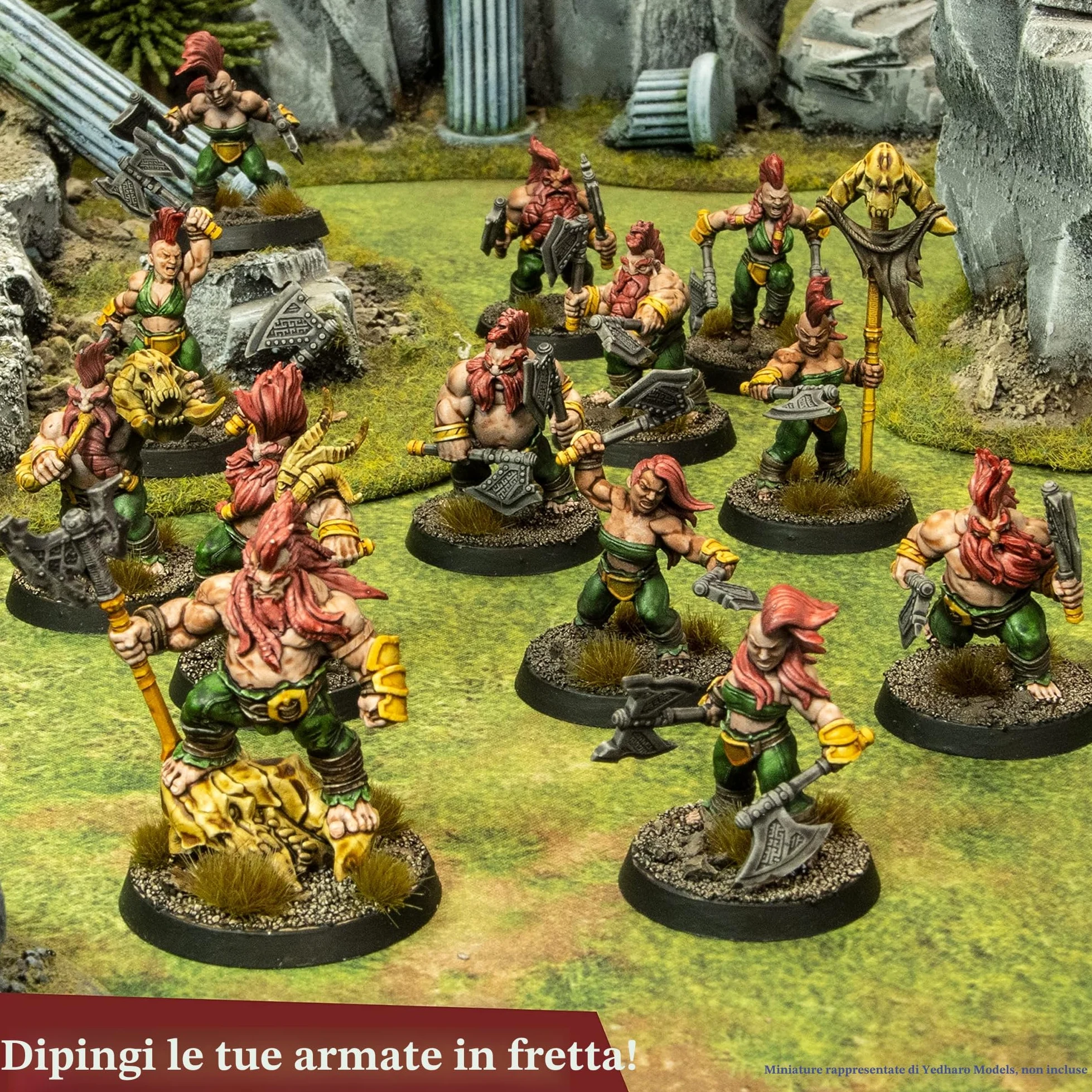 The Army Painter Speedpaint Most Wanted Set 2.0, Colori Acrilici Set Con 24 Bottiglie Da 18ml Di Gamma Di Colori Dal Speedpaint Starter Set, Incluso 1 Pennello Base Per La Pittura Di Miniature D&D