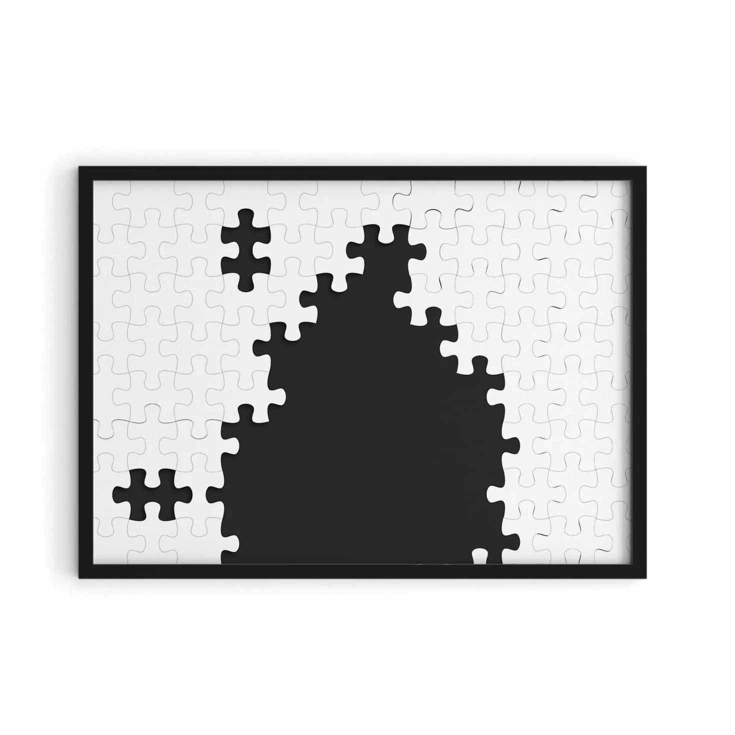 Cornice per puzzle 98x75 cm adatta per Ravensburger 2000 Alurahmen (Nero)
