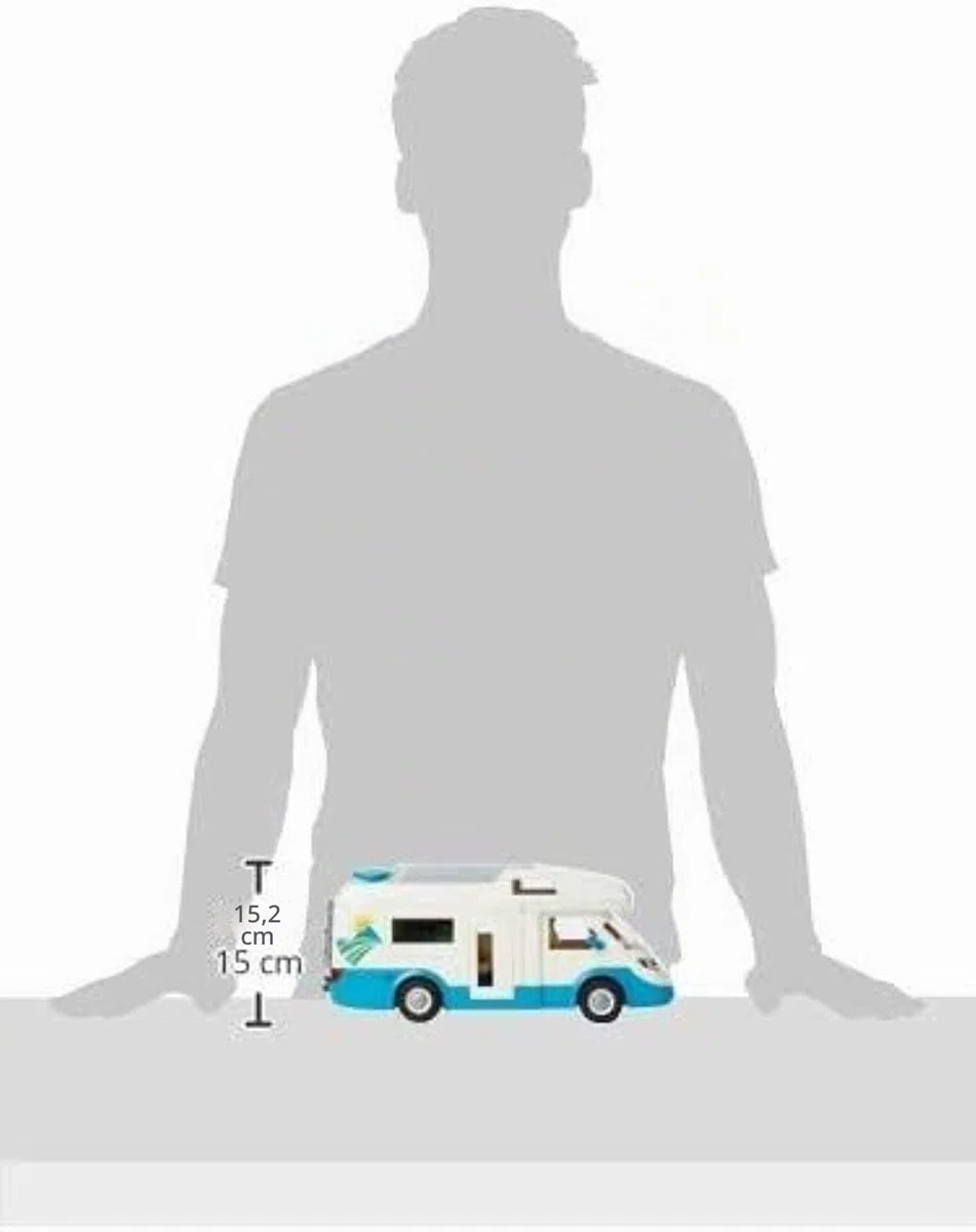 PLAYMOBIL Family Fun- Camper con Famiglia in Vacanza, dai 4 Anni, 70088, Multicolore
