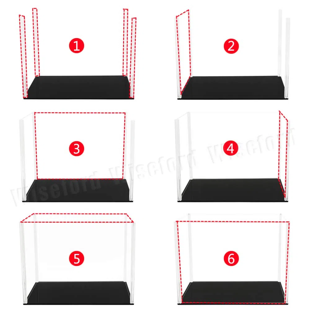 Teca Plexiglass (34,5 x 24,5 x 26 cm) Vetrina Acrilico Espositore per Pallone da Calcio Basket, Modellino