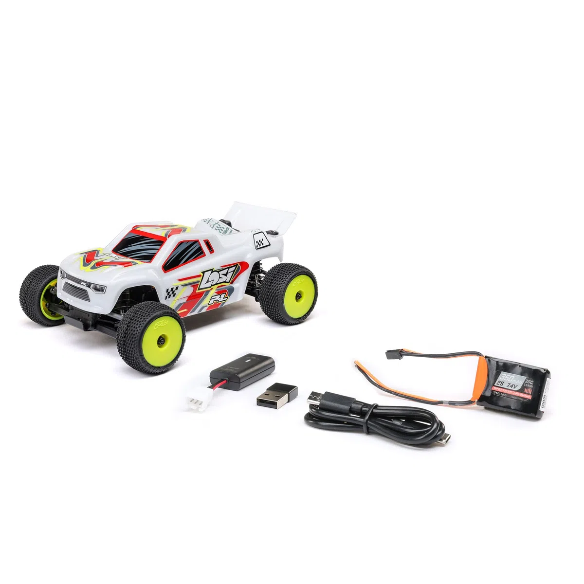 Losi Micro-T 1/28 2 ruote motrici Bianco RTR LOS-1392T1