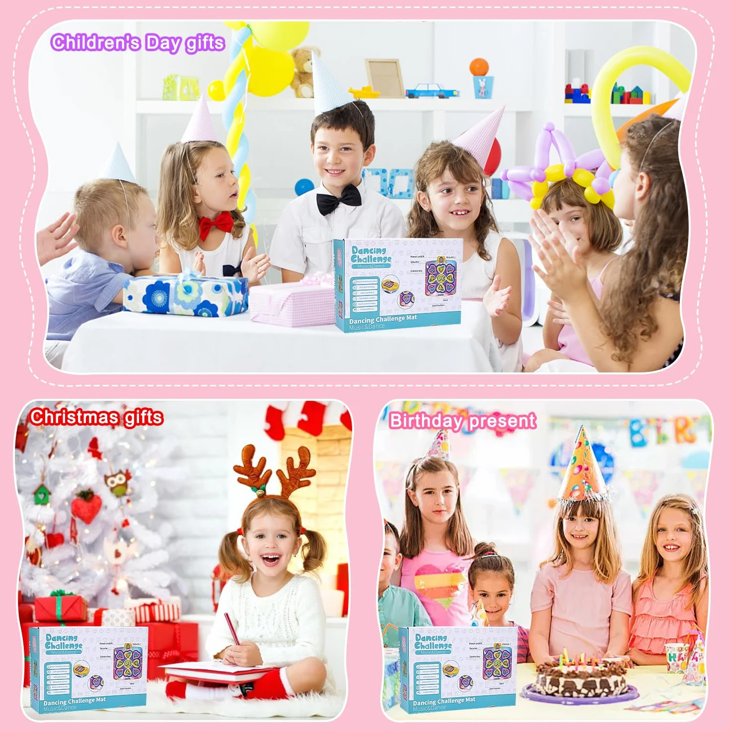 Tappeto da ballo per bambini dai 3 ai 12+ anni, giocattolo tappeto da ballo unicorno con display a LED, 5 modalità di gioco, ballo di tappeto musicale regalo ragazza 3 4 5 6 7 8 9 10 11 12 anni
