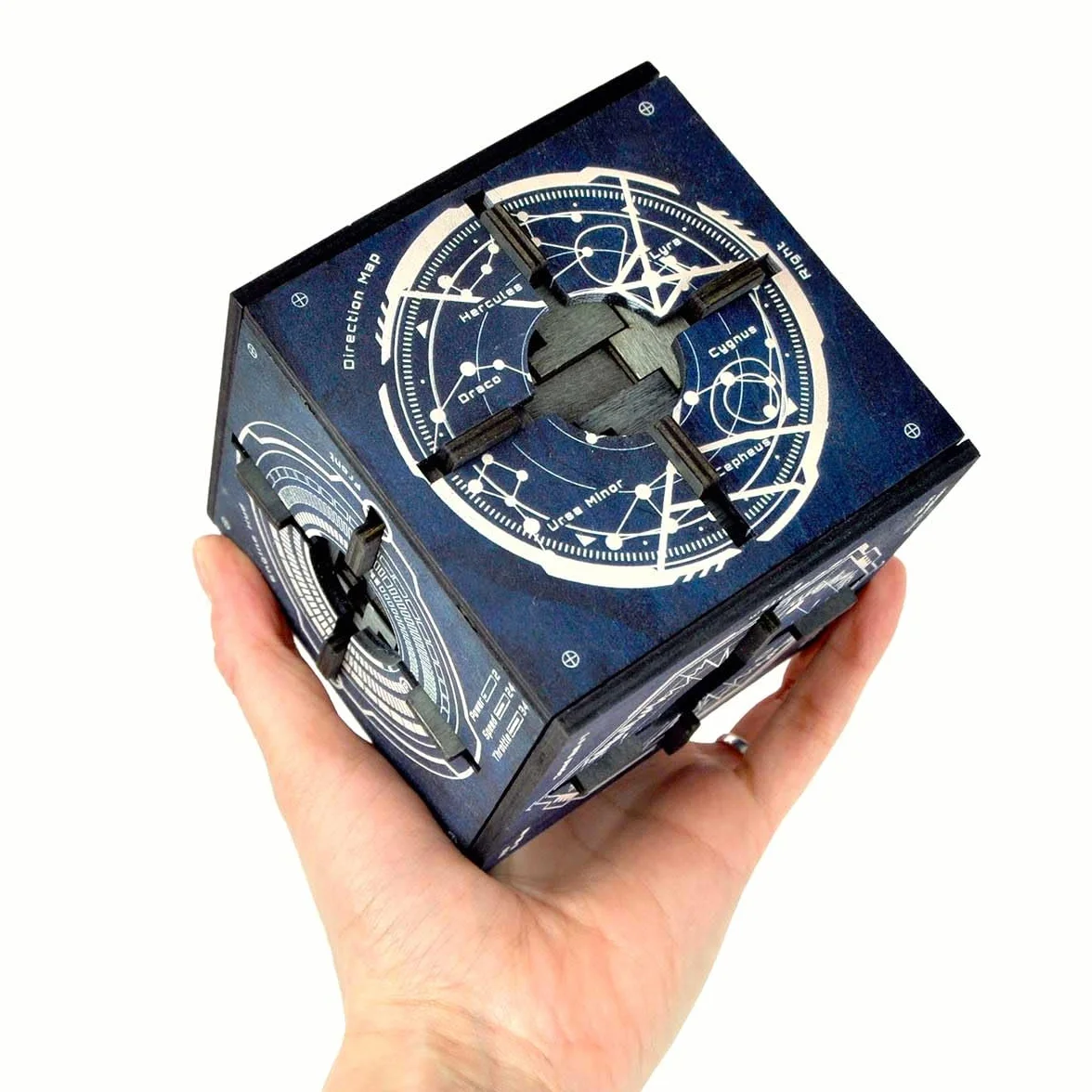 Logica Giochi art. Vega - Scrigno Segreto 56 Passi - Rompicapo in Legno - Difficoltà 6/6 Esperto - Serie Star Adventures