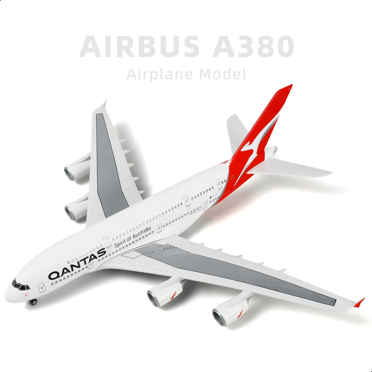 1/160 Airbus A380 Australia grande aeroplano diecast kit con stand | Sky Jumbo Display da collezione modello di aereo per l'aviazione regalo appassionato (46 cm)