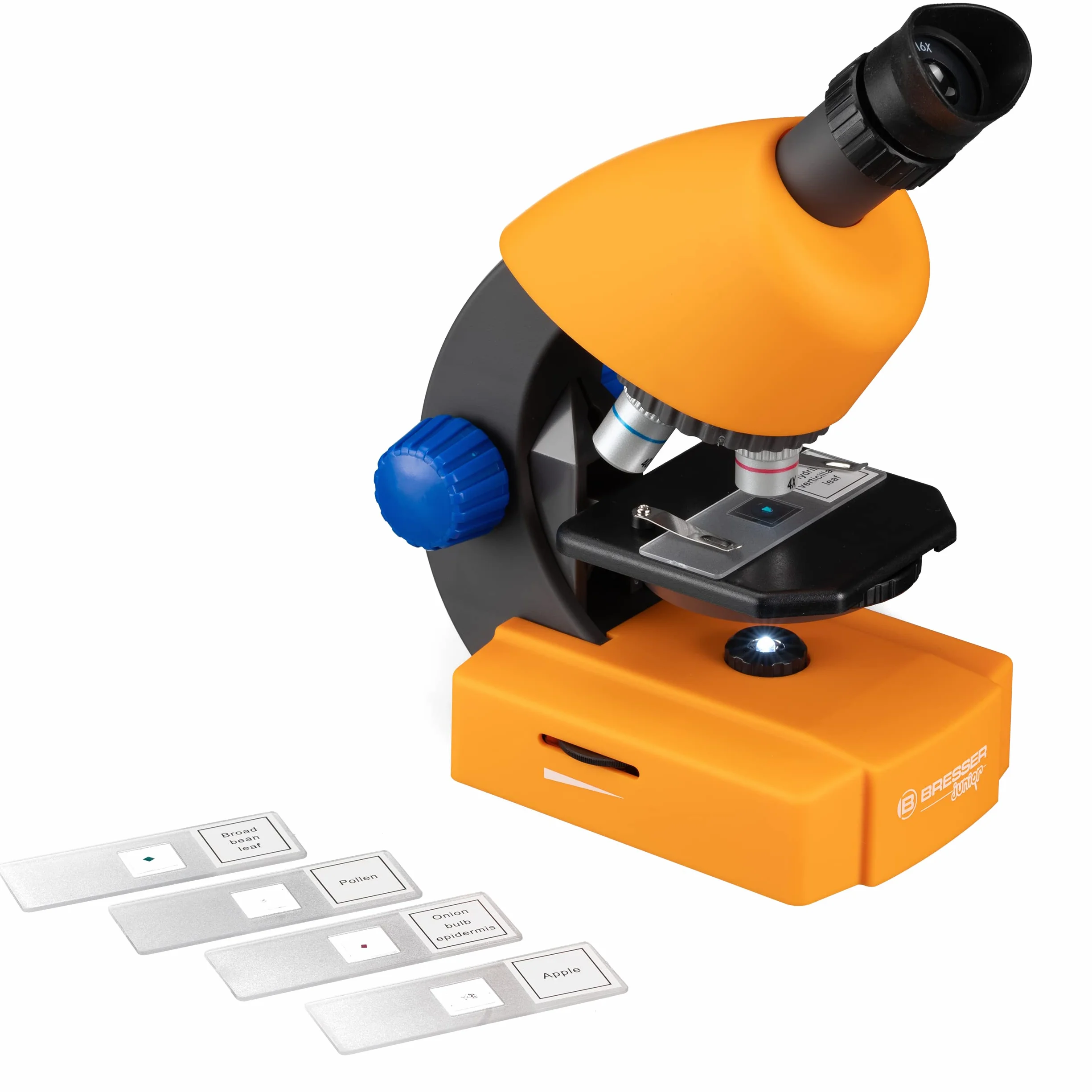 Bresser Junior - Set microscopio e telescopio con microscopio 40x 640x e telescopio 40/400 mm, per bambini a partire da 8 anni