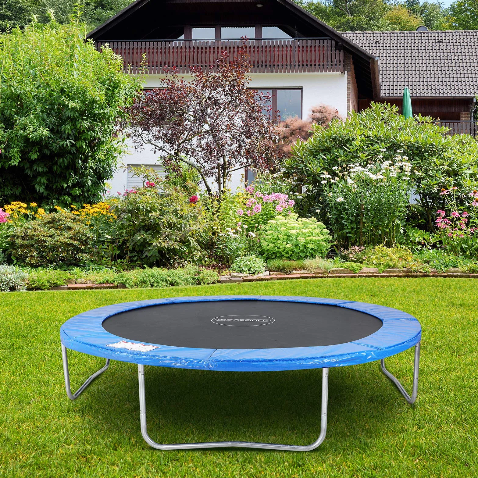 Monzana Copri Bordo Cuscino per Trampolino Ø 183/244/304/305/366/427 cm di Larghezza 30 cm 100% Resistente ai Raggi UV antistrappo a Molla
