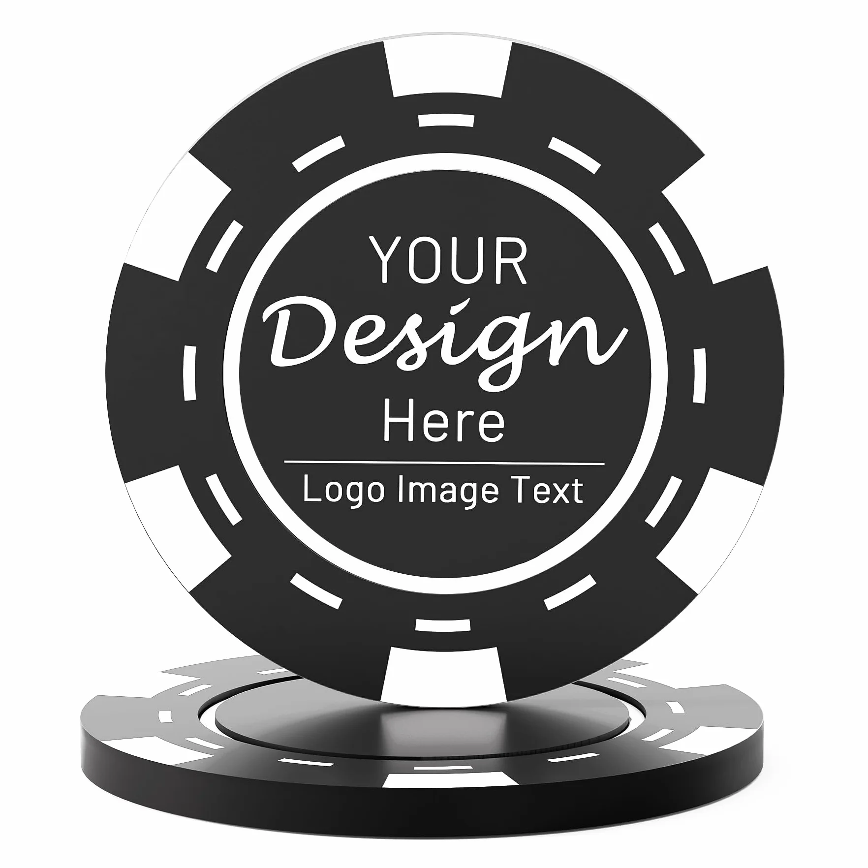 100 fiches da poker in plastica personalizzate per 9 colori, personalizzate l'immagine o il testo, stampa a colori su entrambi i lati, mettere il design su un chip per biglietti da visita,