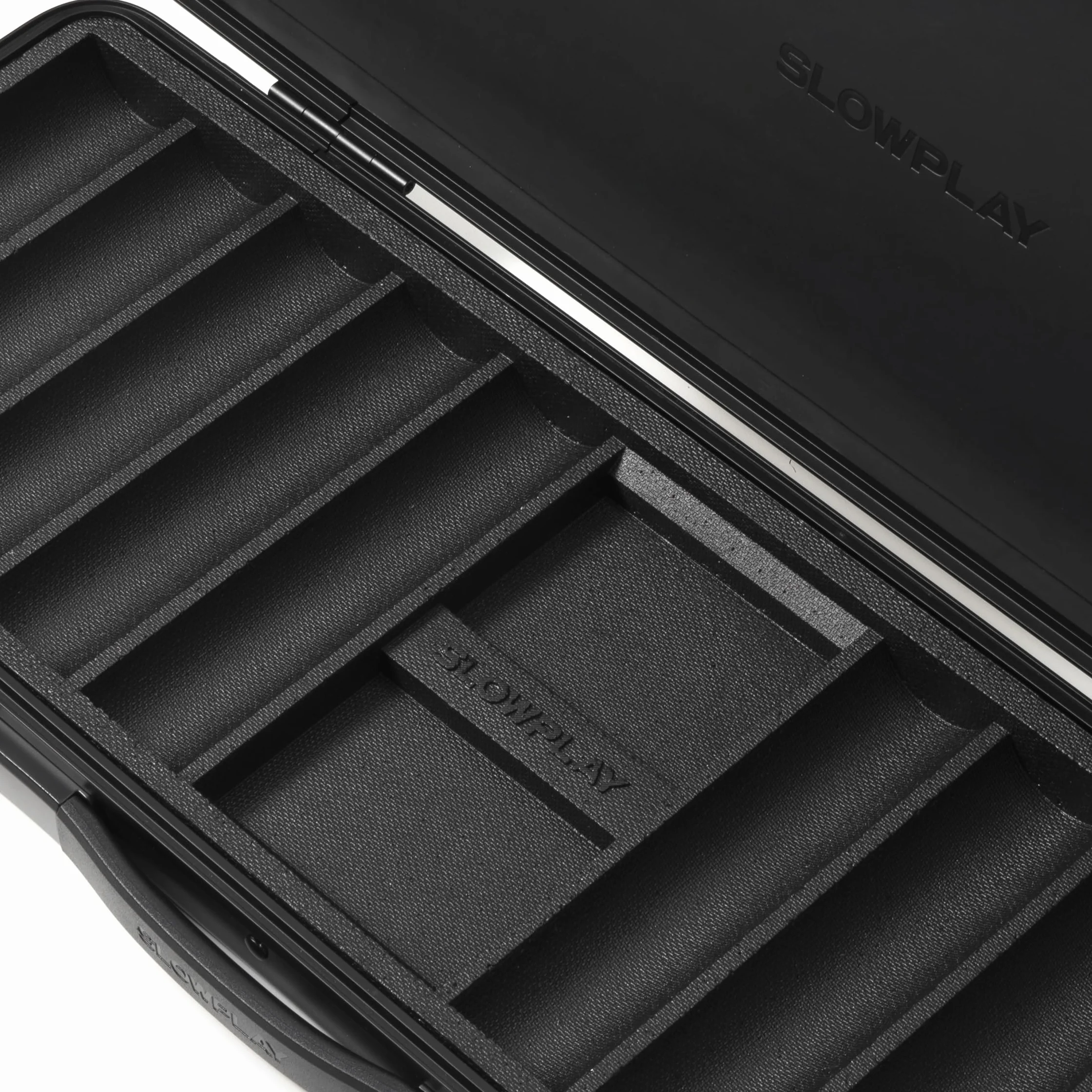 SLOWPLAY Godel Poker Chip Case | Custodia di alta qualità, guscio in policarbonato tedesco, super portatile e robusta (capacità di 300 fiches, per fiches da 39/40 mm)