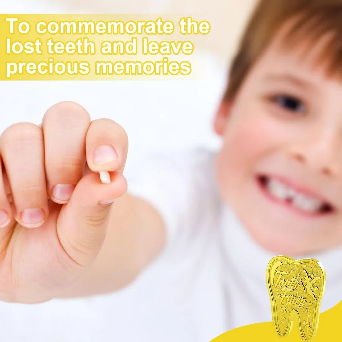 Monete Fata dei Denti d'Oro, Regalo Fatina dei Denti, Set Fata dei Dentini, Moneta Commemorativa