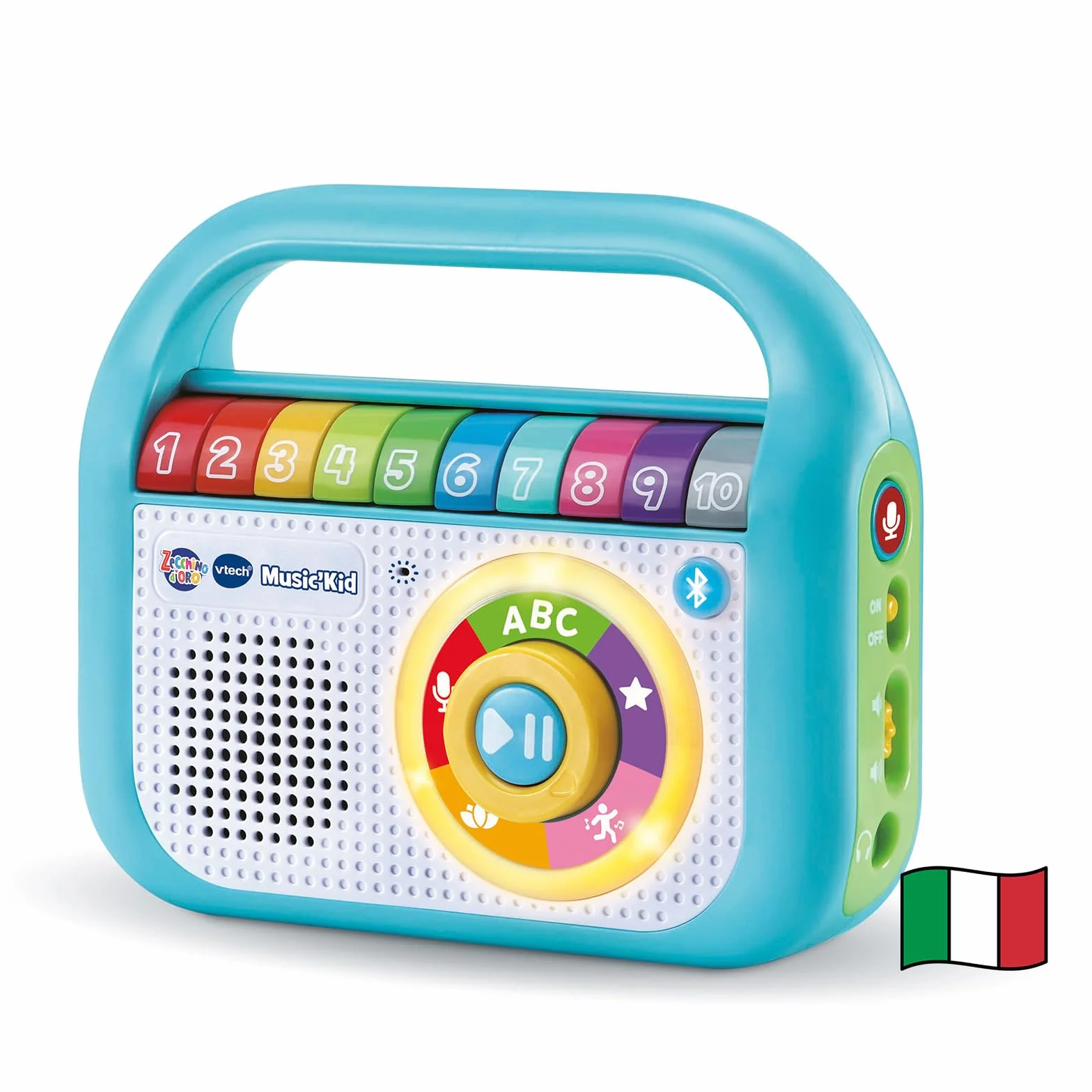 VTech Music Kid Lettore MP3 Bambini 40 Brani Originali Zecchino d'Oro Bluetooth Walkman Italiano