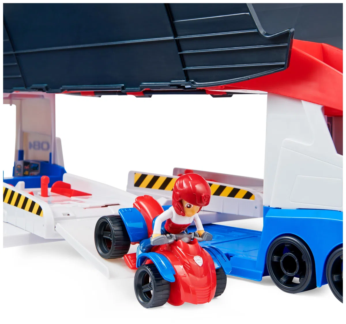 Paw Patrol Paw Patroller Deluxe Veicolo Trasformabile con 2 Lanciatori Ryder e Quad 3+ Anni