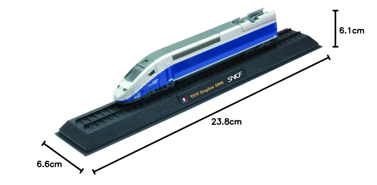 TGV Duplex SNCF - 1995 diecast 1:160 scale locomotive model (Amercom LN-38)