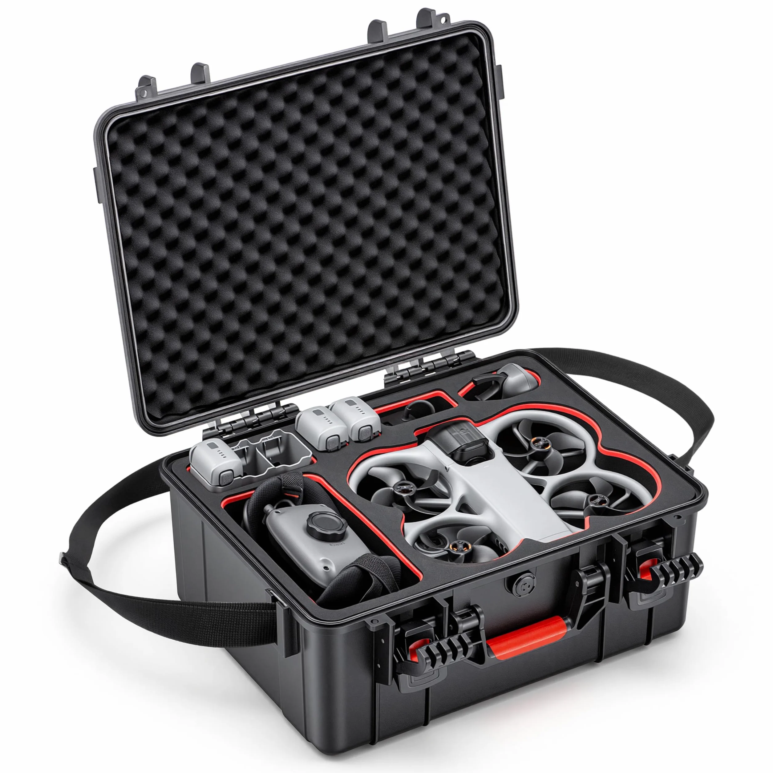 STARTRC Avata 360 Custodia, custodia rigida impermeabile per il trasporto per DJI Avata 360 Fly More Combo accessori per DJI RC 2/RC Motion 3 controller, occhiali N3, 6 batterie e hub caricabatterie