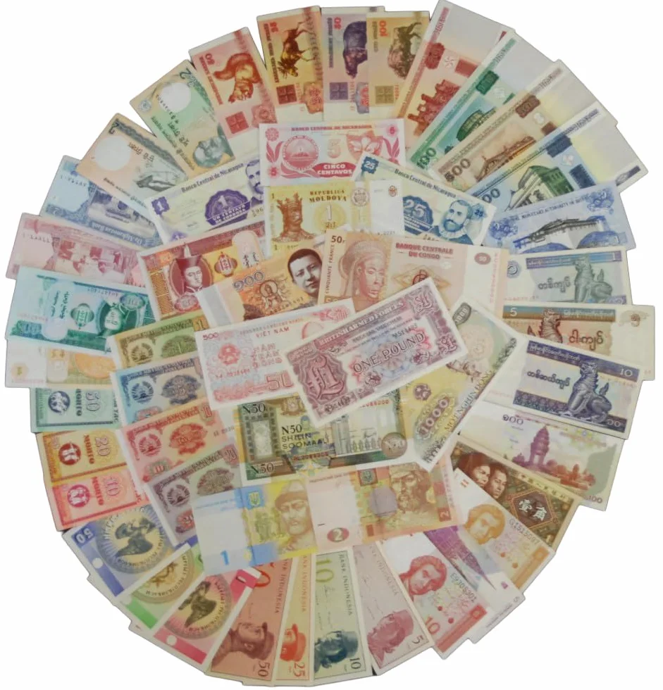 Tutto Mondo 50 Varie bankfrische Banconote Nuevo (Banconote per Collezionisti - nessun Mezzo di pagamento)