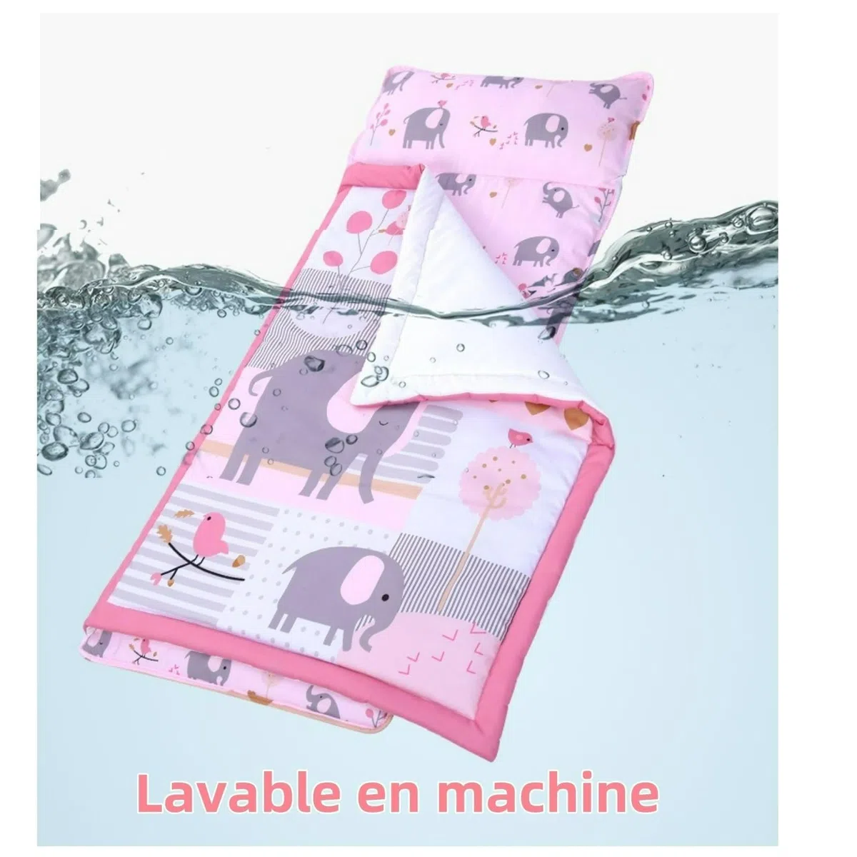 Opaco di pisolino, tappetino per dormire comfort include cuscino e coperta, borsa per dormire per bambini disegni disegnati carini portatili per asilo nido, prescolare, casa, v