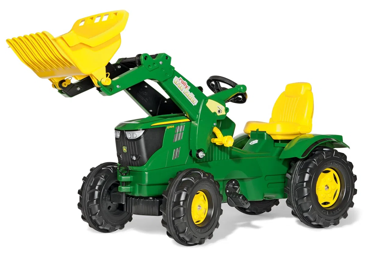 Rolly Toys 611096 Trattore a Pedali Farmtrac John Deere 6210R con Ruspa
