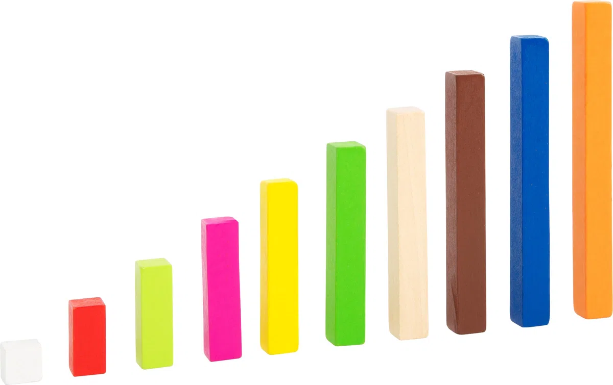 Tabellina Regoli Small Foot in Legno 300 Regoli Colorati per Imparare a Contare dai 5 Anni
