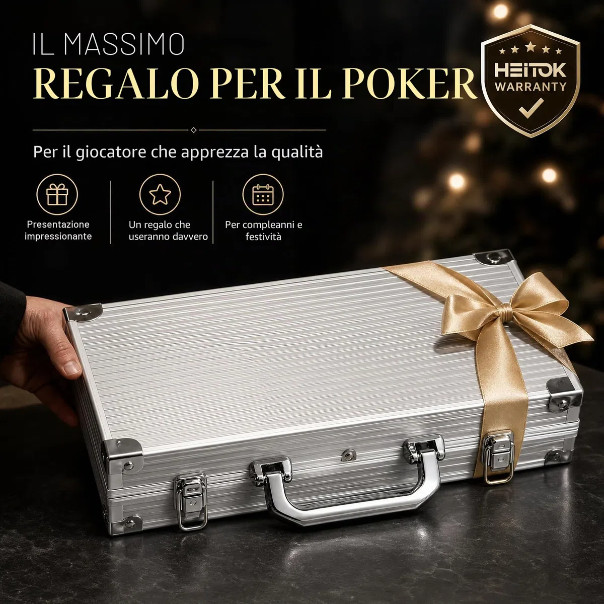 Set Poker 300 Fiches 11,5g Nucleo Metallo - Valigetta Alluminio per Texas Hold'em Professionale