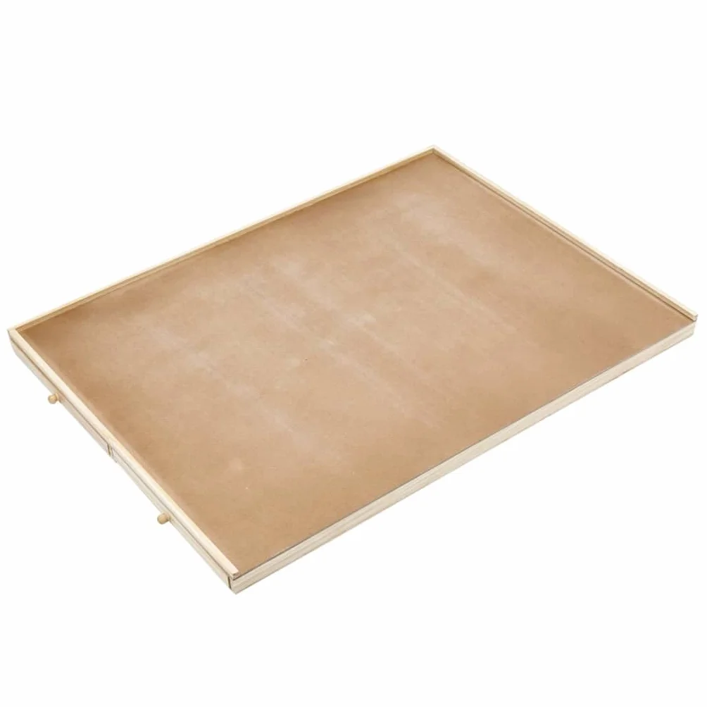 HI Tavolo per Puzzle con 4 Cassetti 76x57x4,5 cm in Legno