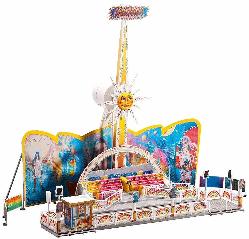 Faller H0 140429 - Miniatura di giostra del lunapark Ride Rainbow Millennium