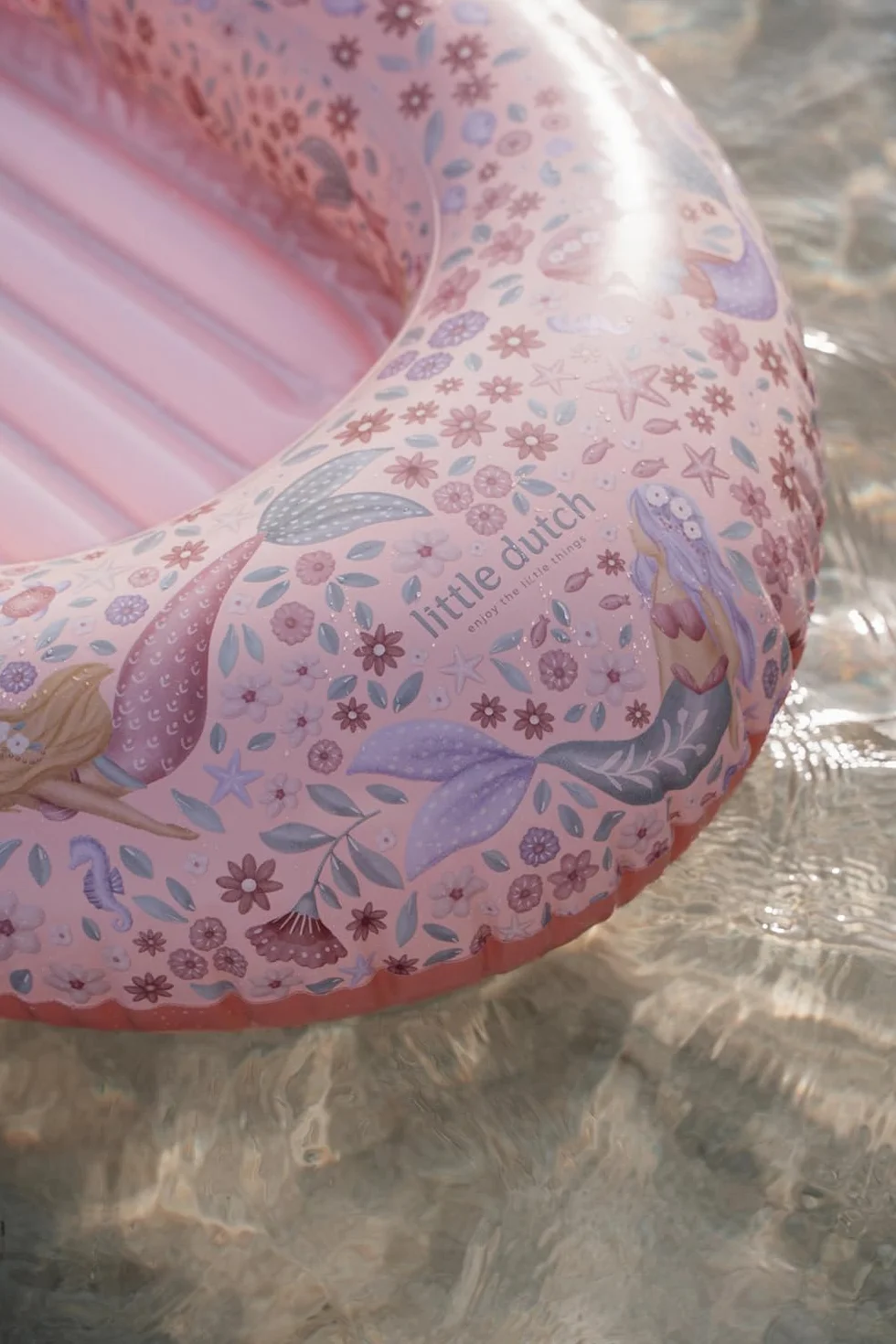 Little Dutch Barca gonfiabile – Gommone – Giocattolo gonfiabile – per ragazze dai 3 anni – Dreamy Mermaid rosa