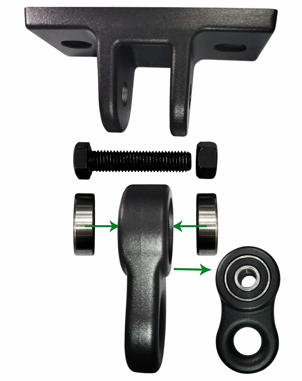 ABUSA Heavy Duty nero altalena ganci viti bulloni inclusi oltre 2.268 kg capacità parco giochi portico yoga sedile trapezio set in legno per interni ed esterni confezione da 2