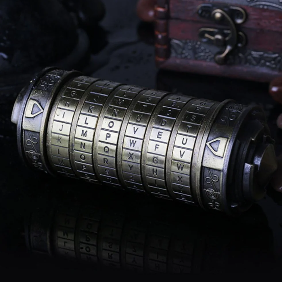 Cryptex - Scatola per puzzle da Vinci codice mini serratura Cryptex con scomparti nascosti per compleanno, San Valentino, regalo di compleanno misterioso per familiari e amici