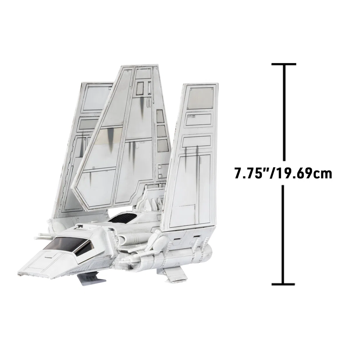 Jazwares Star Wars Micro Galaxy Squadron Tydirium Shuttle - Veicolo da 7 pollici con decorazione unica e quattro accessori per micro figure da 2,5 cm
