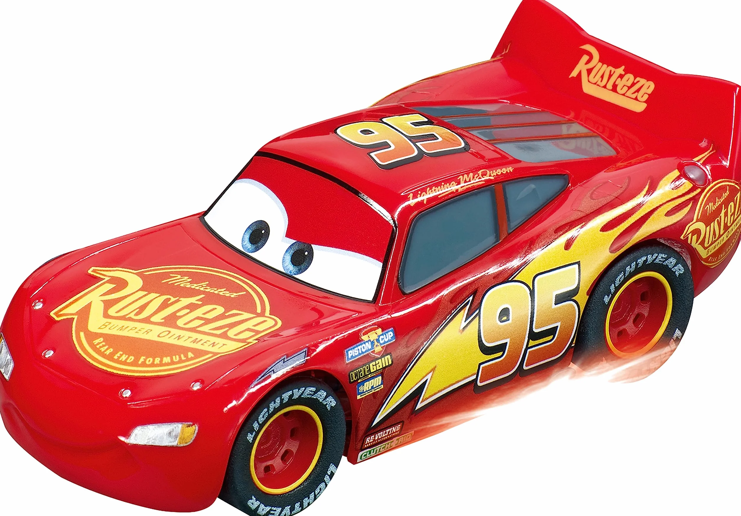Carrera GO!!! Disney Pixar Cars Neon Nights Set Pista da Scontro con Saetta McQueen e Jackson Storm Gioco per Bambini 6+ Anni