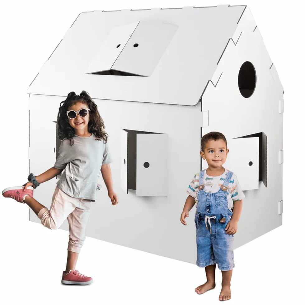 Kingpower 3D Bambini Casa di Cartone Playhouse