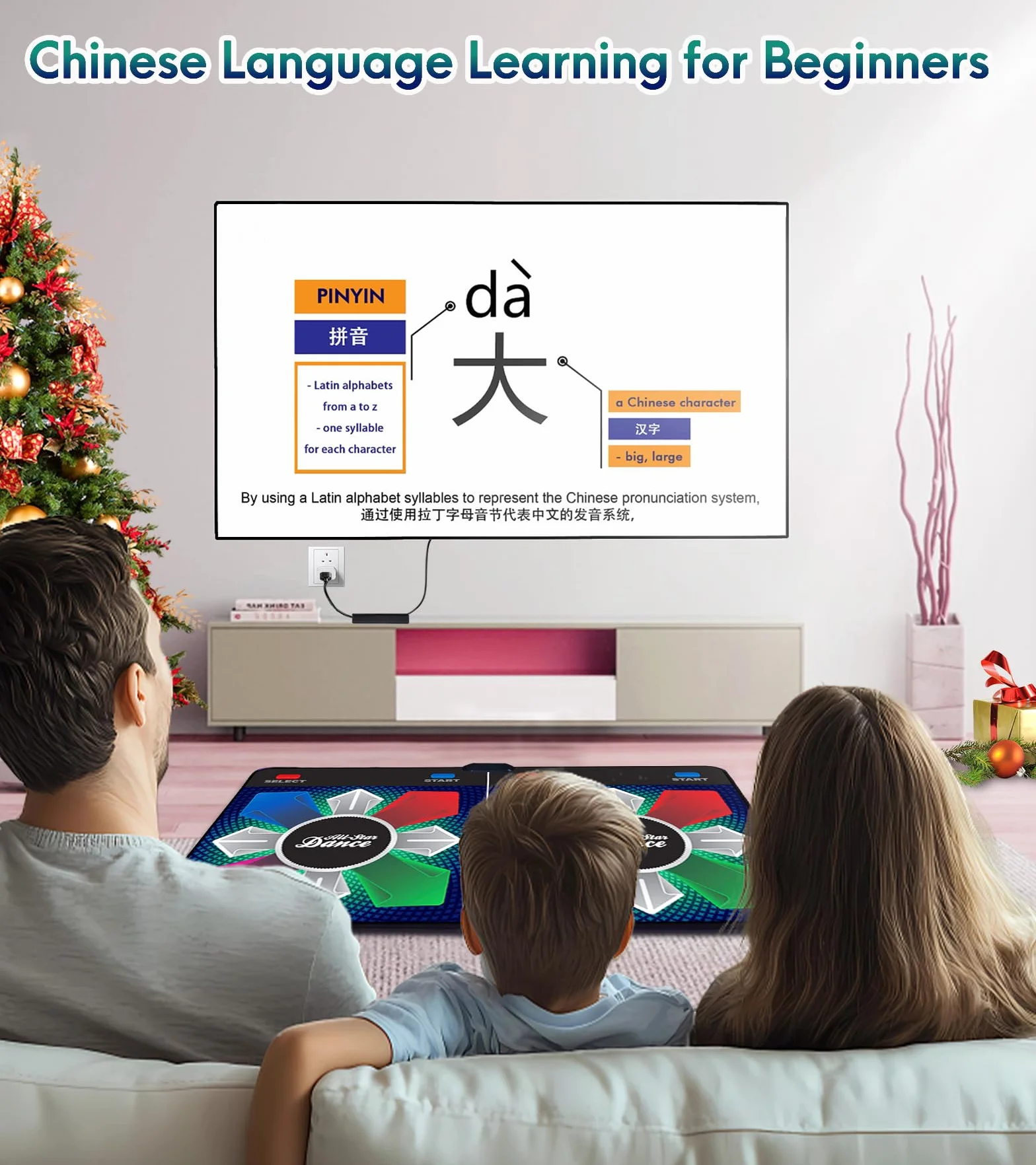 Tappetino da Danza per Bambini, Regalo di Compleanno per Ragazzo e Ragazza, con Sistema operativo Inglese, Plug And Play, Tappetino da Danza con Ricevitore Wireless
