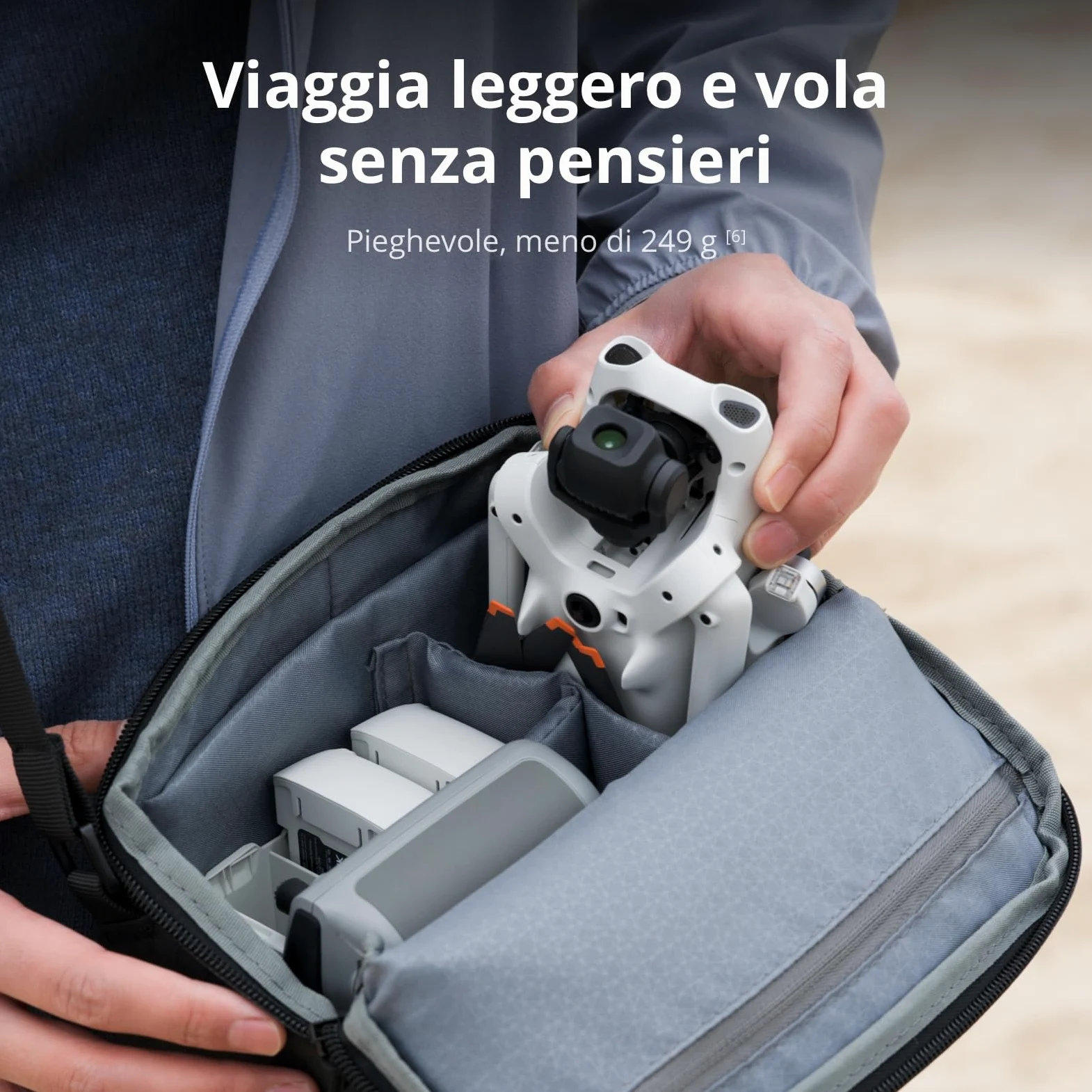 DJI Lito 1 Combo Due Batterie con DJI RC-N3, drone con fotocamera 4K per principianti, rilevamento degli ostacoli, ActiveTrack, video 4K e immagini 8K, leggero per adulti, trasmissione video 15 km, C0
