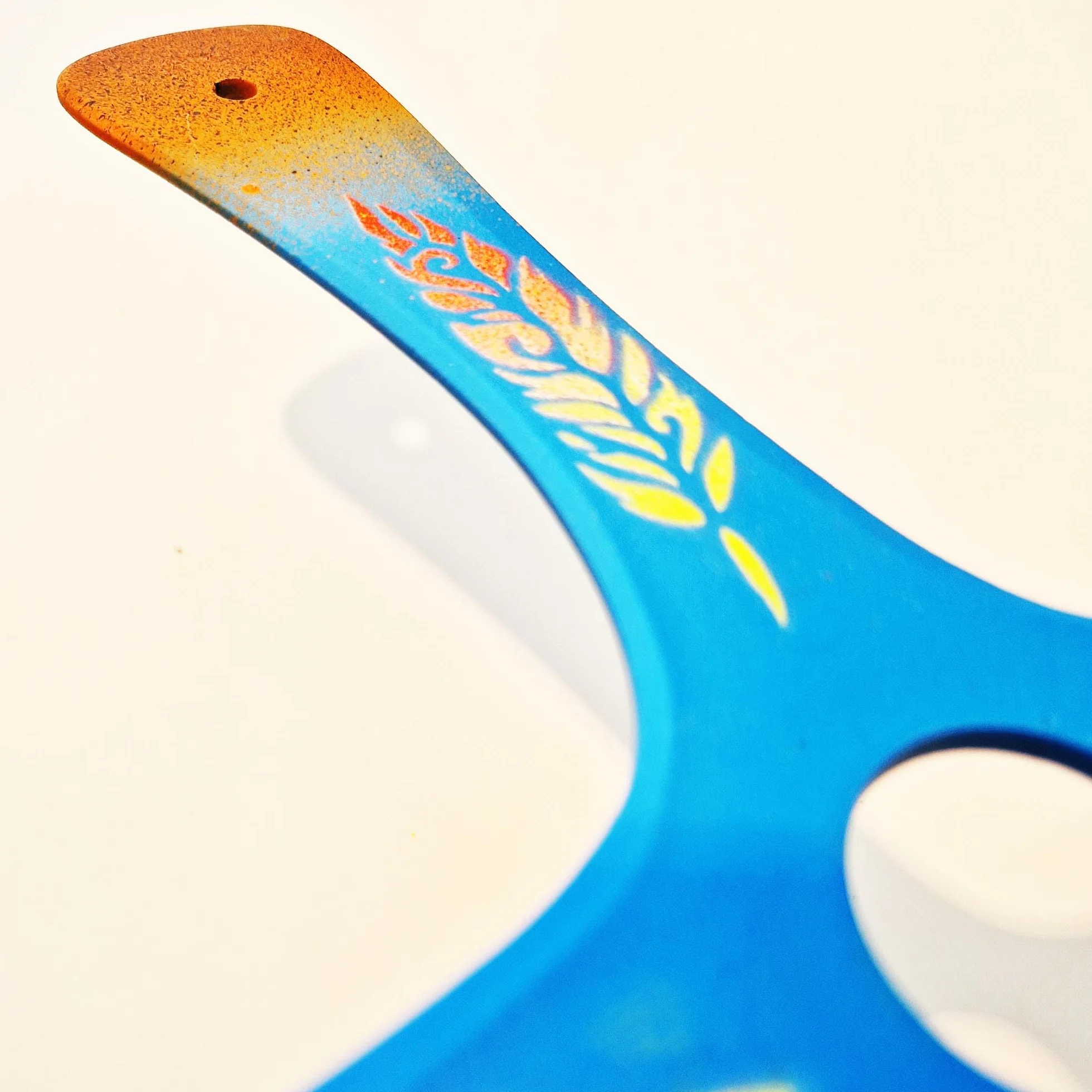 Boomerang S-Quad, Boomerang per principianti o Buon Lanciatore, creato da Il Campione del Mondo, facile da lanciare, sport all'aria aperta, con una portata di 20 metri, attenersi alle linee guida (blu