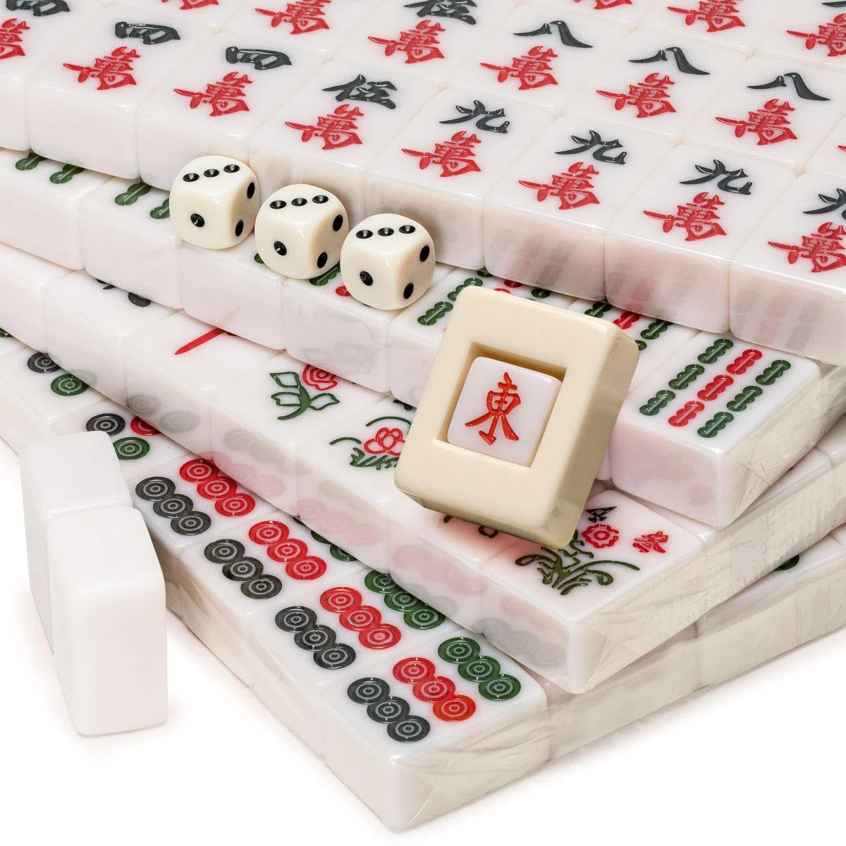 Yellow Mountain Imports Chinese Mahjong Game Set with Aluminum Case 146 Tiles