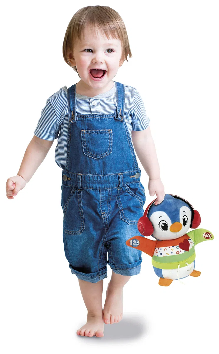 Clementoni Baby Billy Balla con Me Peluche Interattivo Parlante Canzoncine Filastrocche Bambini 12+ Mesi