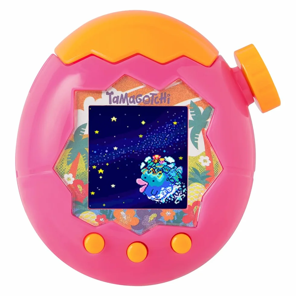 Bandai Tamagotchi Paradise Orange Tropics Animale Virtuale Interattivo Modello Giungla Rosa Giallo Giocattolo Bambini 6+
