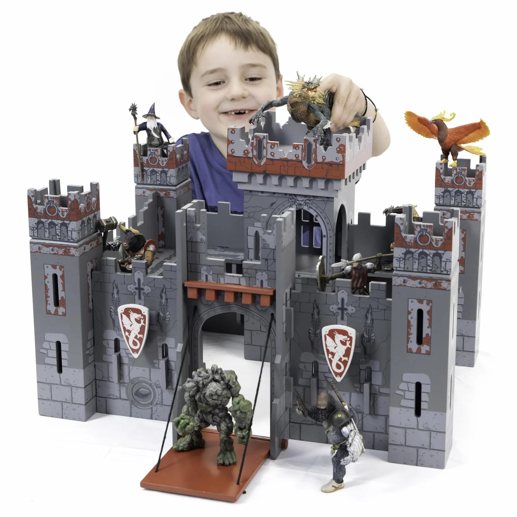 Papo - Castello Fantastico Scenario Giocattolo Bambino - 3+ - Collezione Fantastico & Medievale - Gioco Creativo Cavalieri e Draghi - Idea Regalo Giocattolo Bambina Bambino