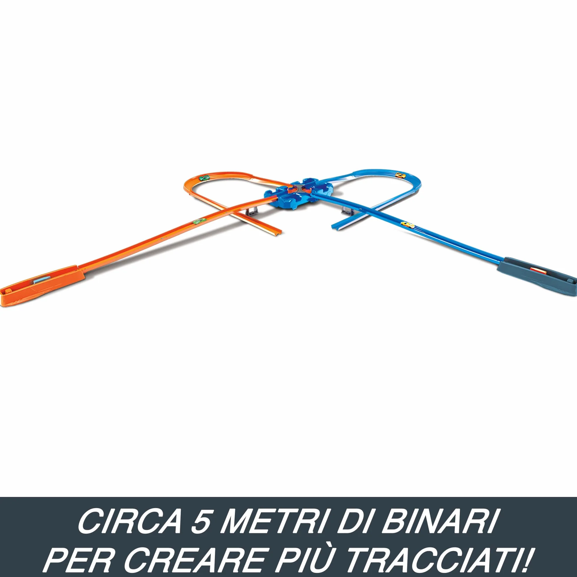 Hot Wheels Track Builder il Set delle Acrobazie Deluxe, Playset con Componenti Pista Assortiti, Giocattolo per Bambini 4+ Anni, GGP93
