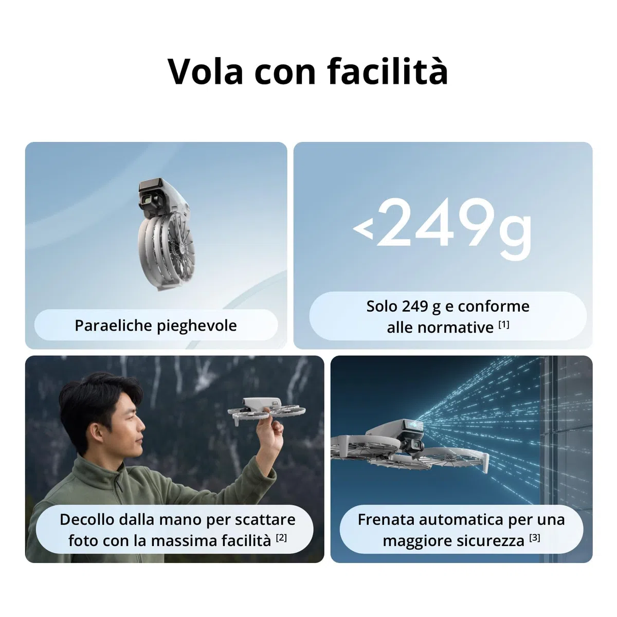 DJI Flip Combo Due batterie senza radiocomando con schermo, drone con fotocamera UHD 4K per adulti, decollo dal palmo della mano, ritorno automatico, volo intelligente, due batterie