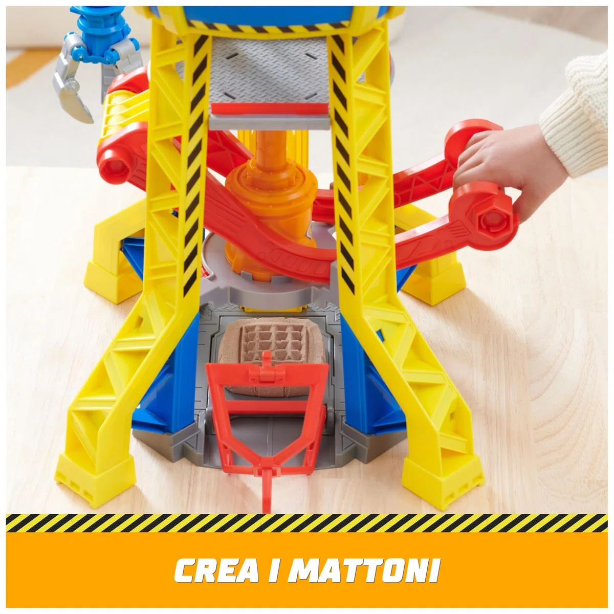 Rubble & Crew, Torre del Cantiere Generale, Set di Gioco con Personaggio di Rubble, Luci e Suoni, Bulldozer Giocattolo e Sabbia Inclusi, Giocattoli per Bambini e Bambine, 3+ Anni