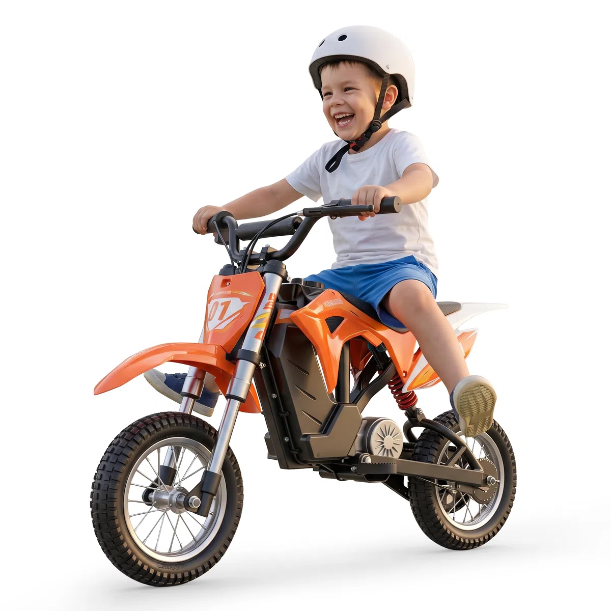 Milerocket 1 Moto Elettrica Bambini 4-10 Anni, 3 Velocità 8/12/25 Km/h, Batteria 36V 4Ah, Autonomia 20 Km, Doppia Sospensione